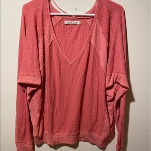 We the free coral blouse size small